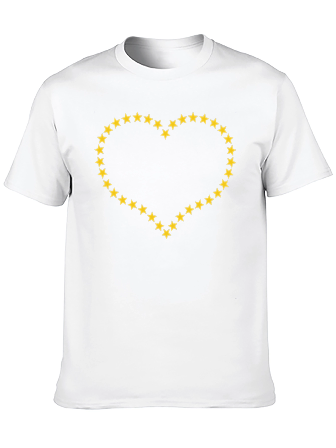 Starry Heart T-Shirt - Soft Cotton Crew Neck