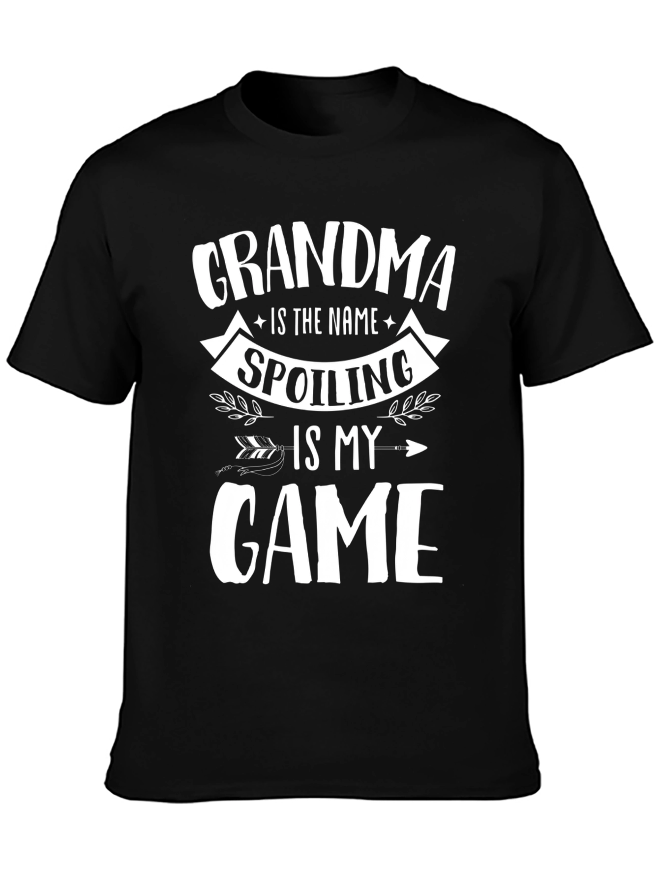 Grandma Spoiling Game Black T-Shirt