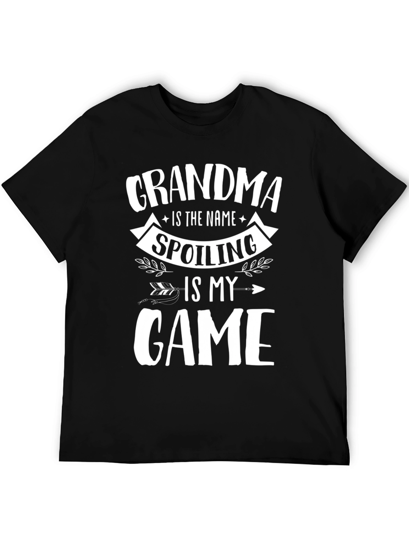 Grandma Spoiling Game Black T-Shirt