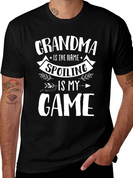 Grandma Spoiling Game Black T-Shirt