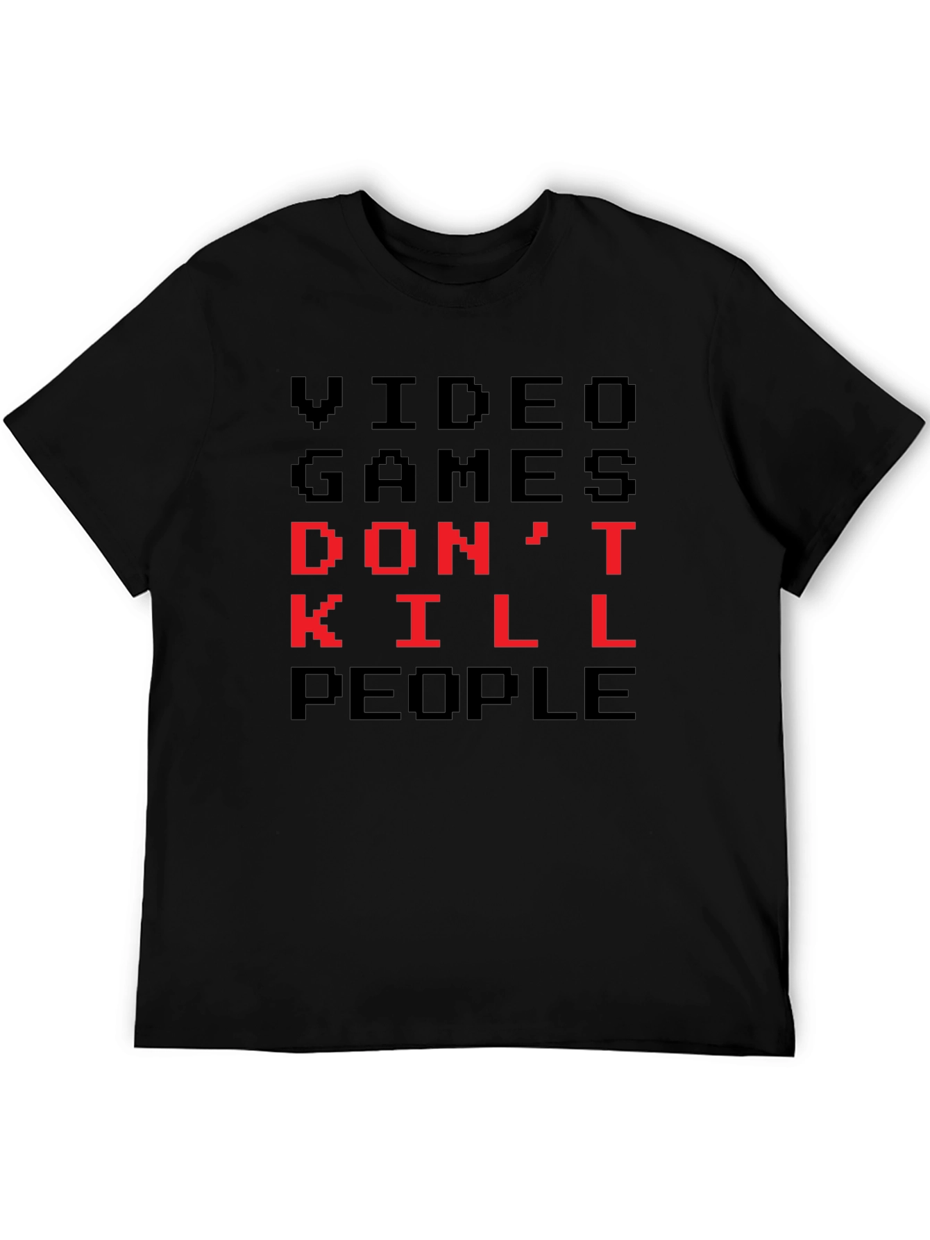 Video Games Dont Kill People Pixel Art T-Shirt