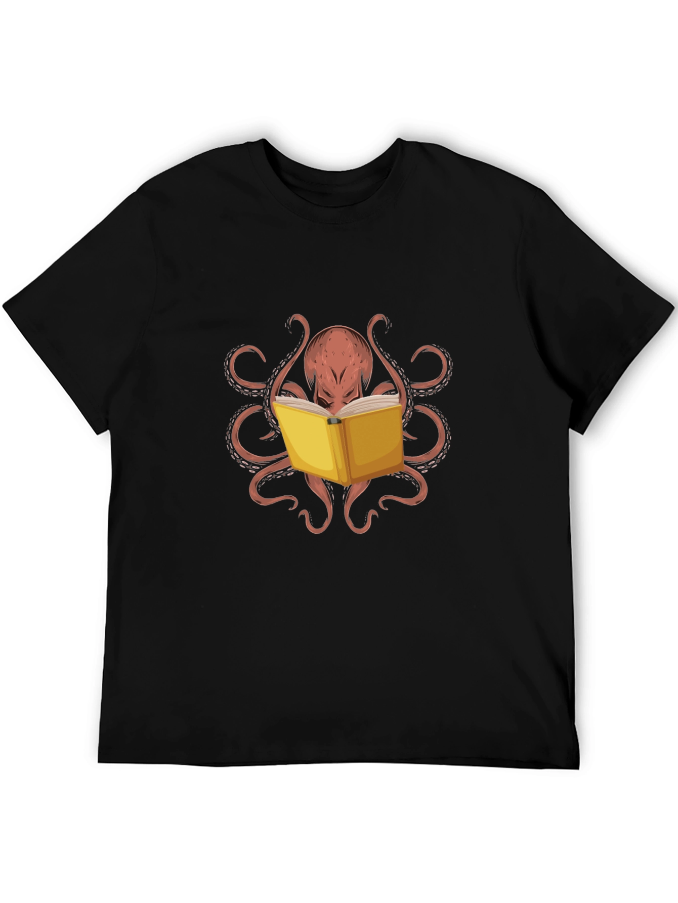 Octopus Reading Book Graphic Tee
