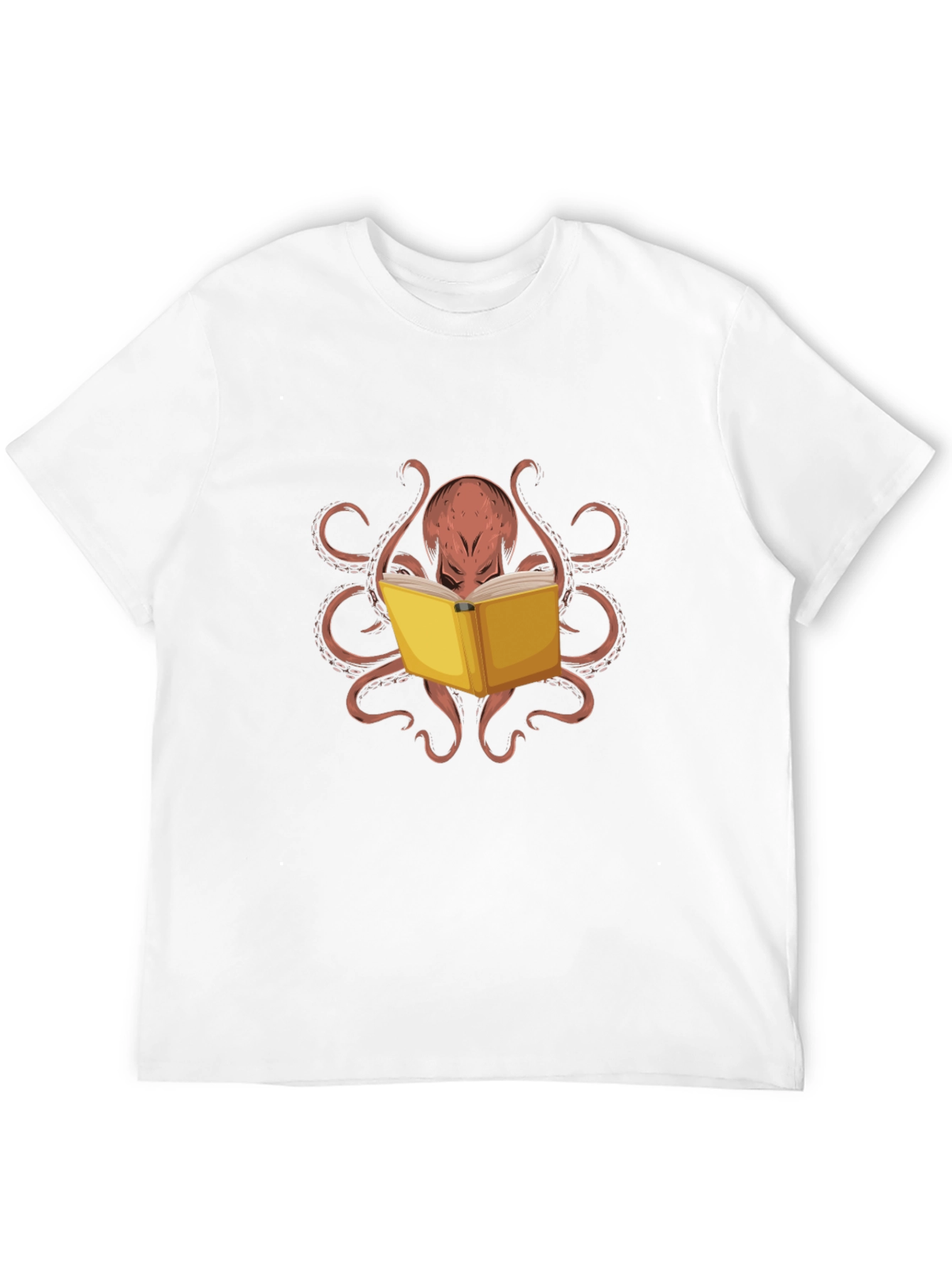 Octopus Reading Book Graphic Tee