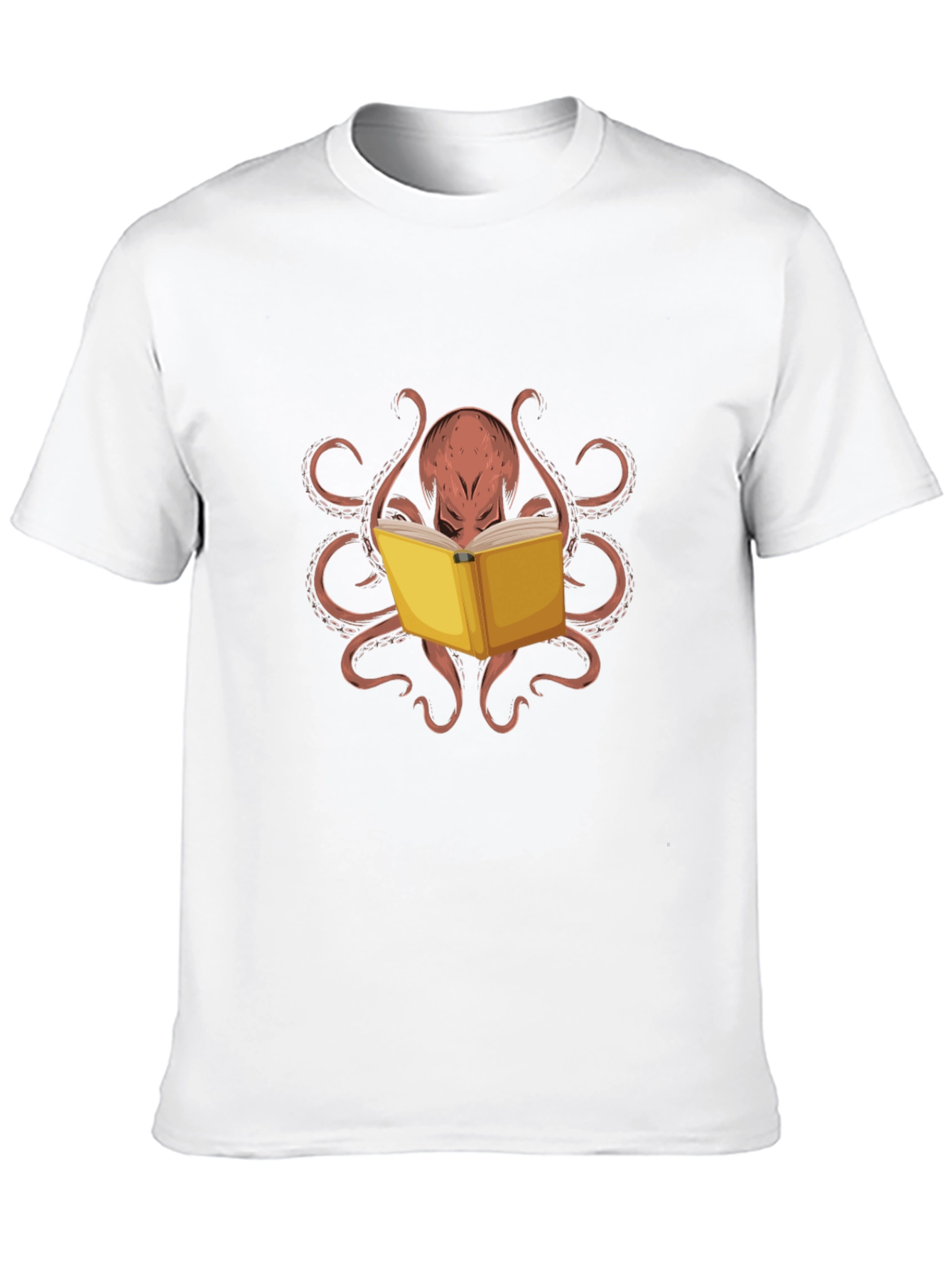 Octopus Reading Book Graphic Tee