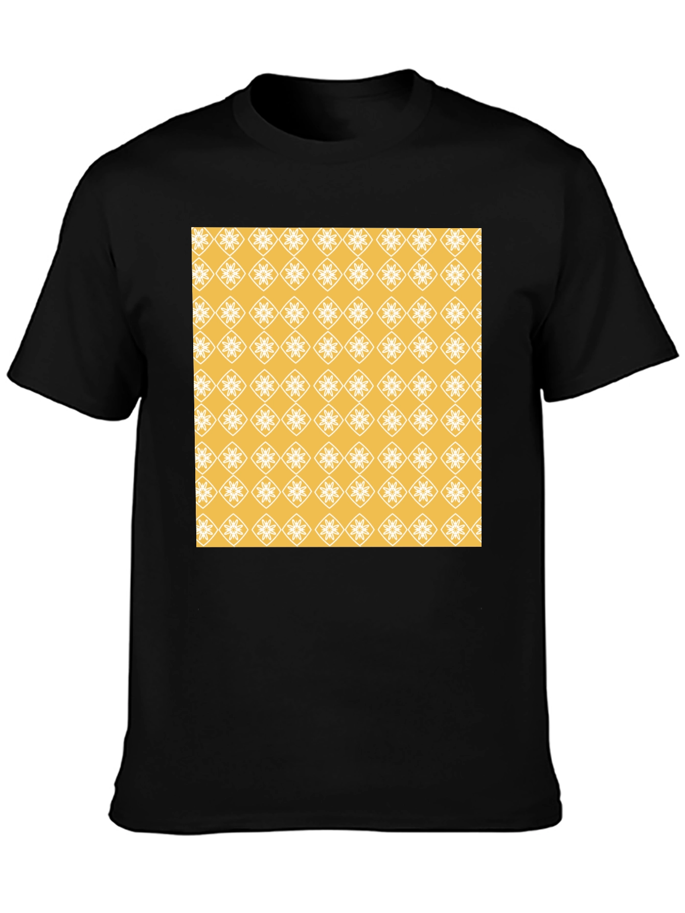 Patterned Graphic Tee - Modern Style