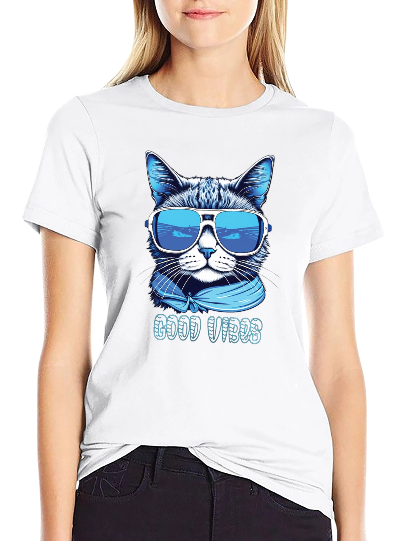 Cool Cat Good Vibes T-Shirt