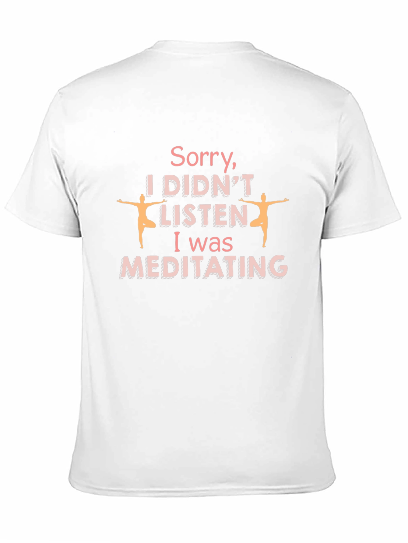 Meditating Humor Graphic T-Shirt