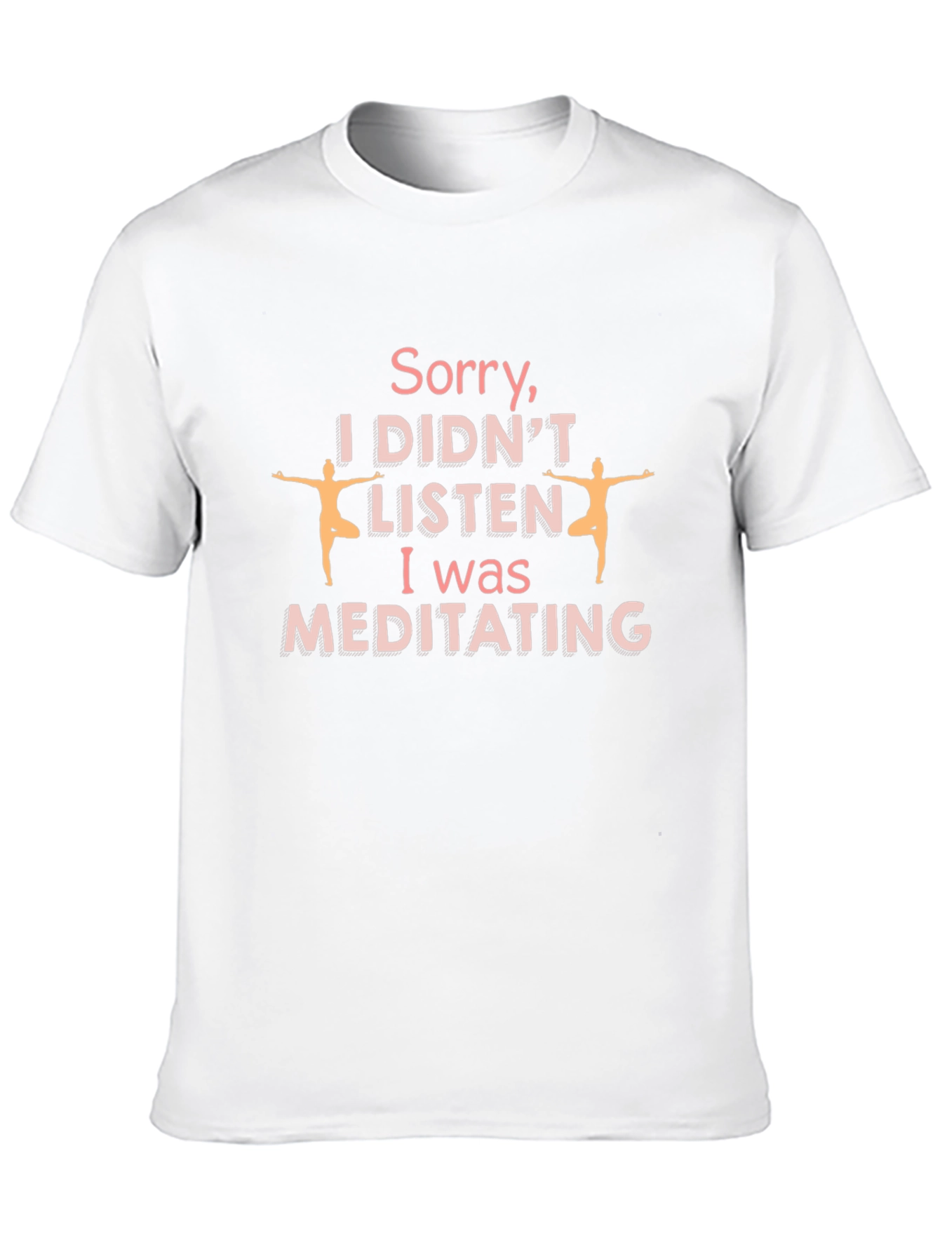 Meditating Humor Graphic T-Shirt