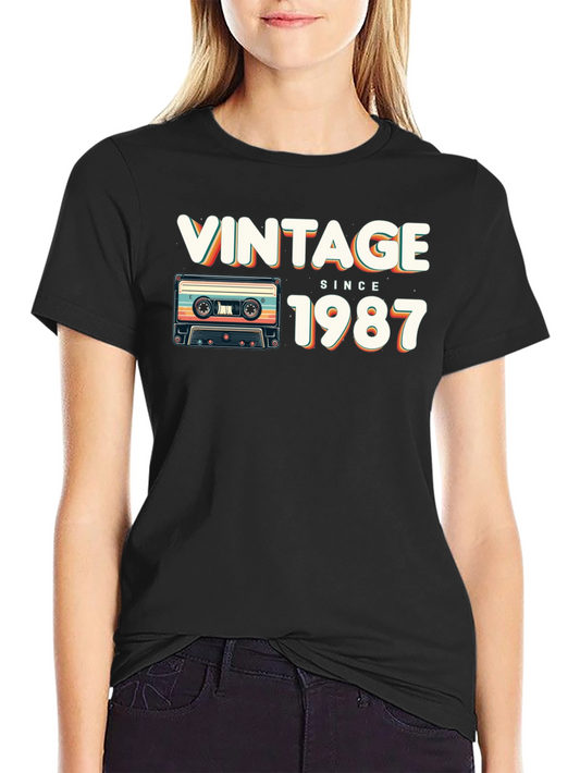Vintage 1987 Cassette Tape T-Shirt
