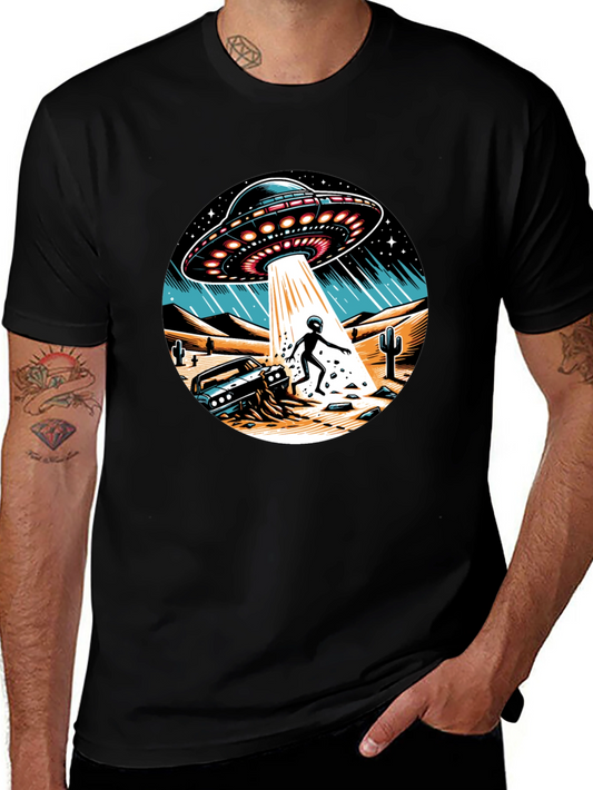 UFO Abduction Graphic T-Shirt