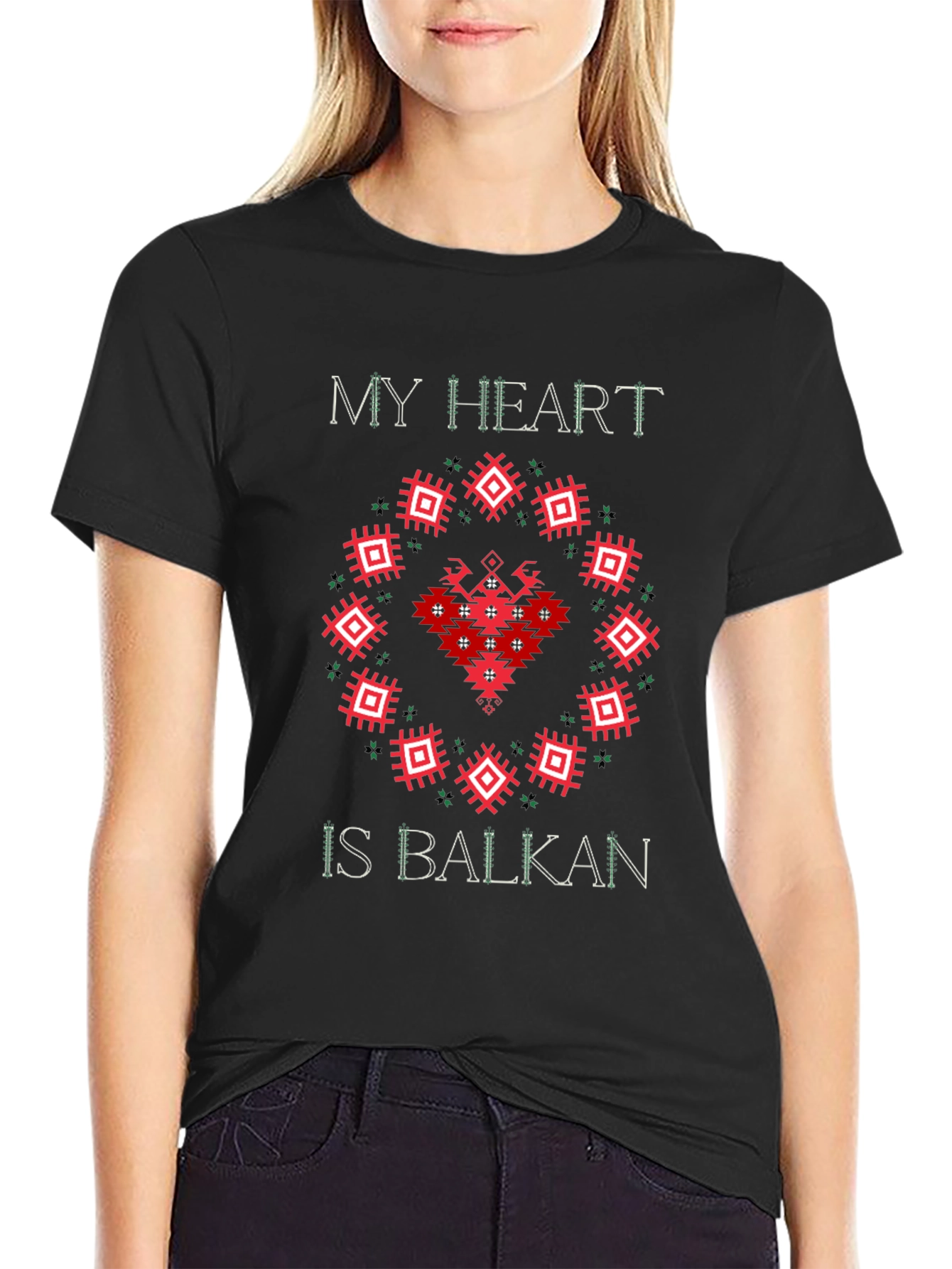 Balkan Heart T-Shirt - Cultural Pride Tee