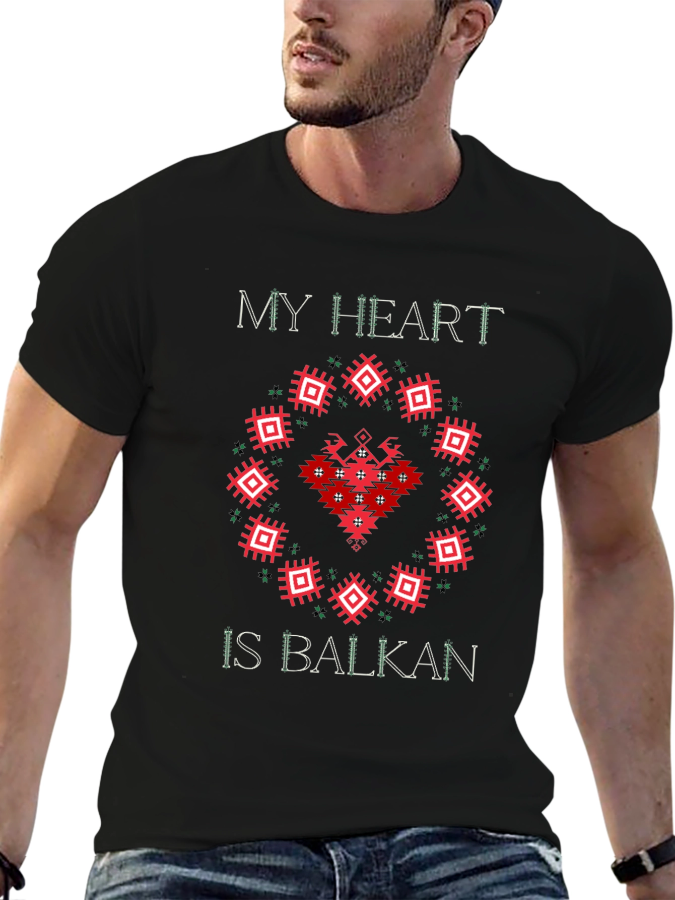 Balkan Heart T-Shirt - Cultural Pride Tee