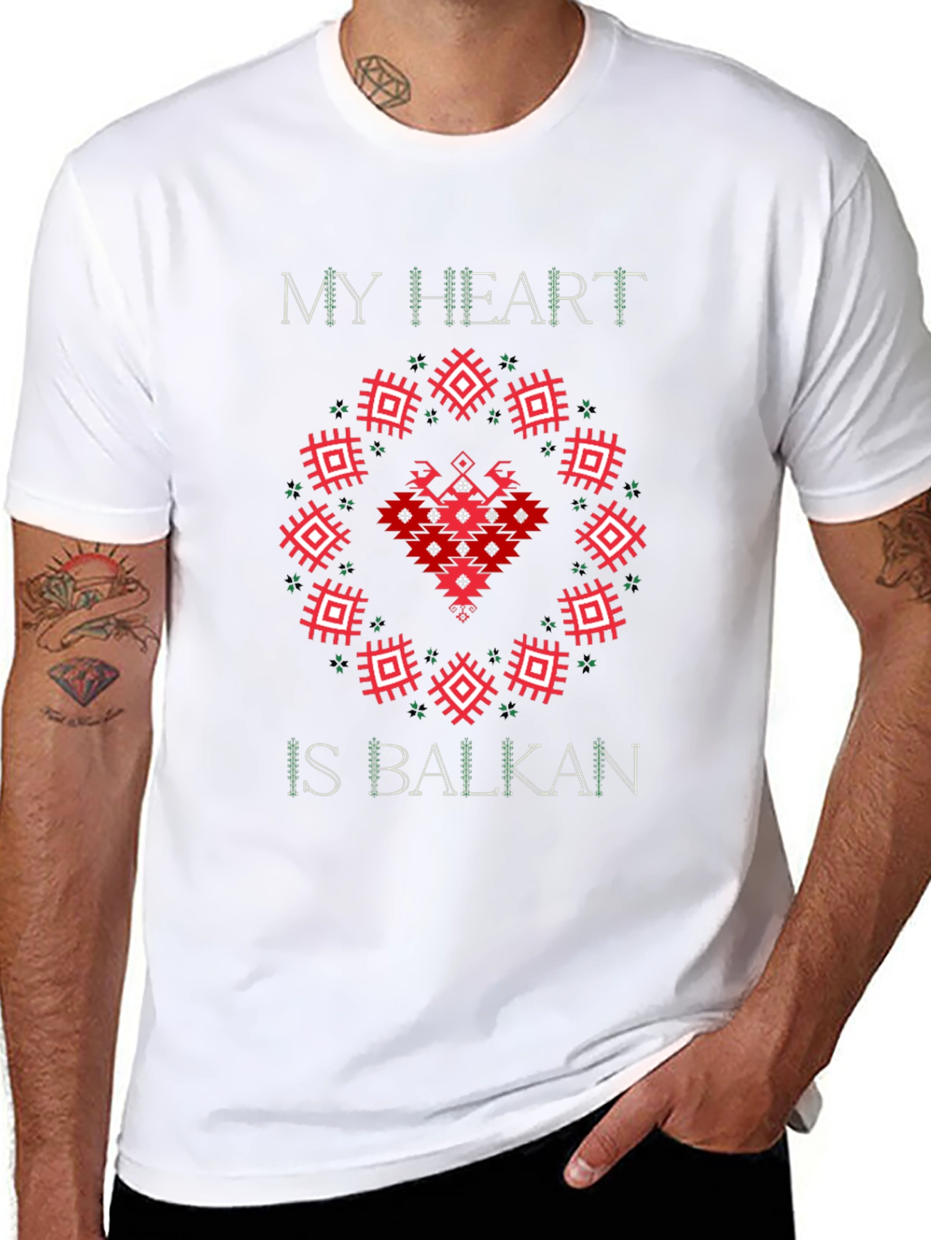 Balkan Heart T-Shirt - Cultural Pride Tee