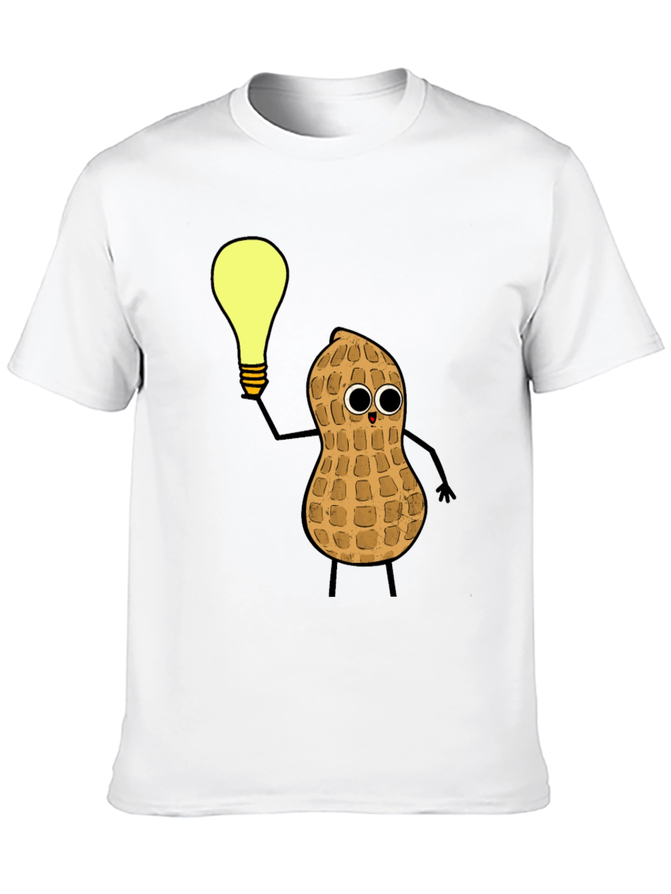 Funny Peanut Idea Black T-Shirt