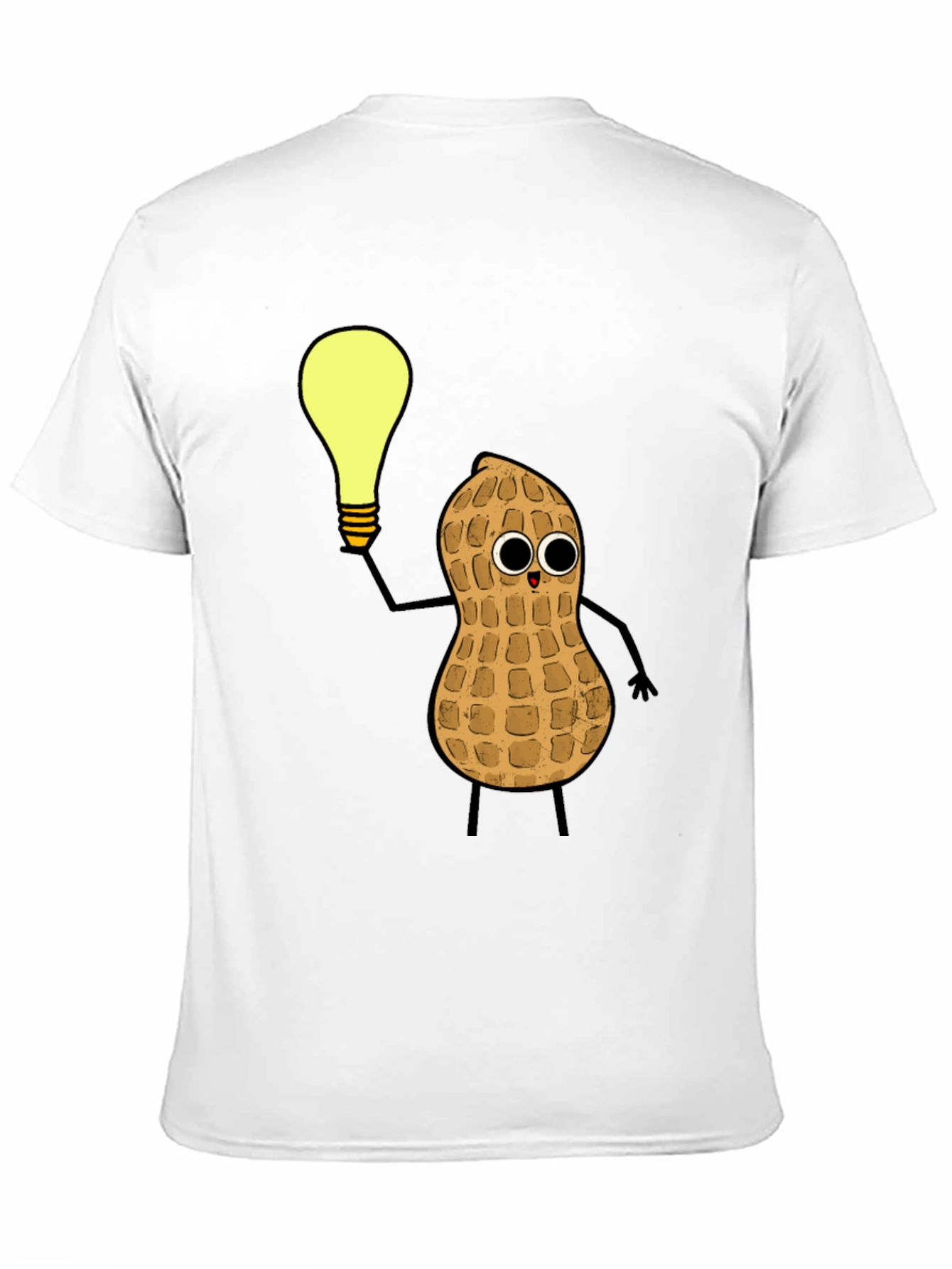 Funny Peanut Idea Black T-Shirt