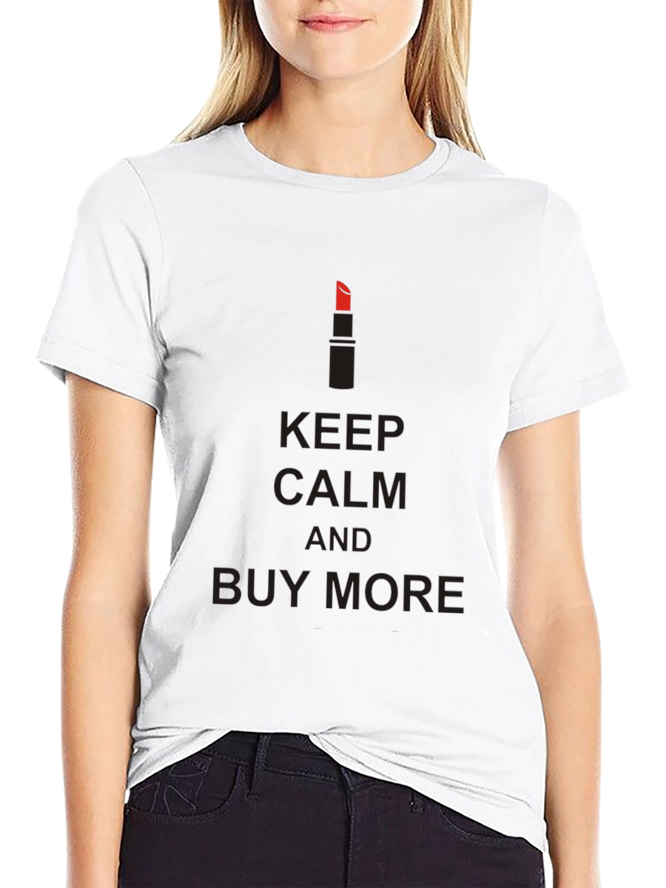 Keep Calm and Buy More Black T-Shirt