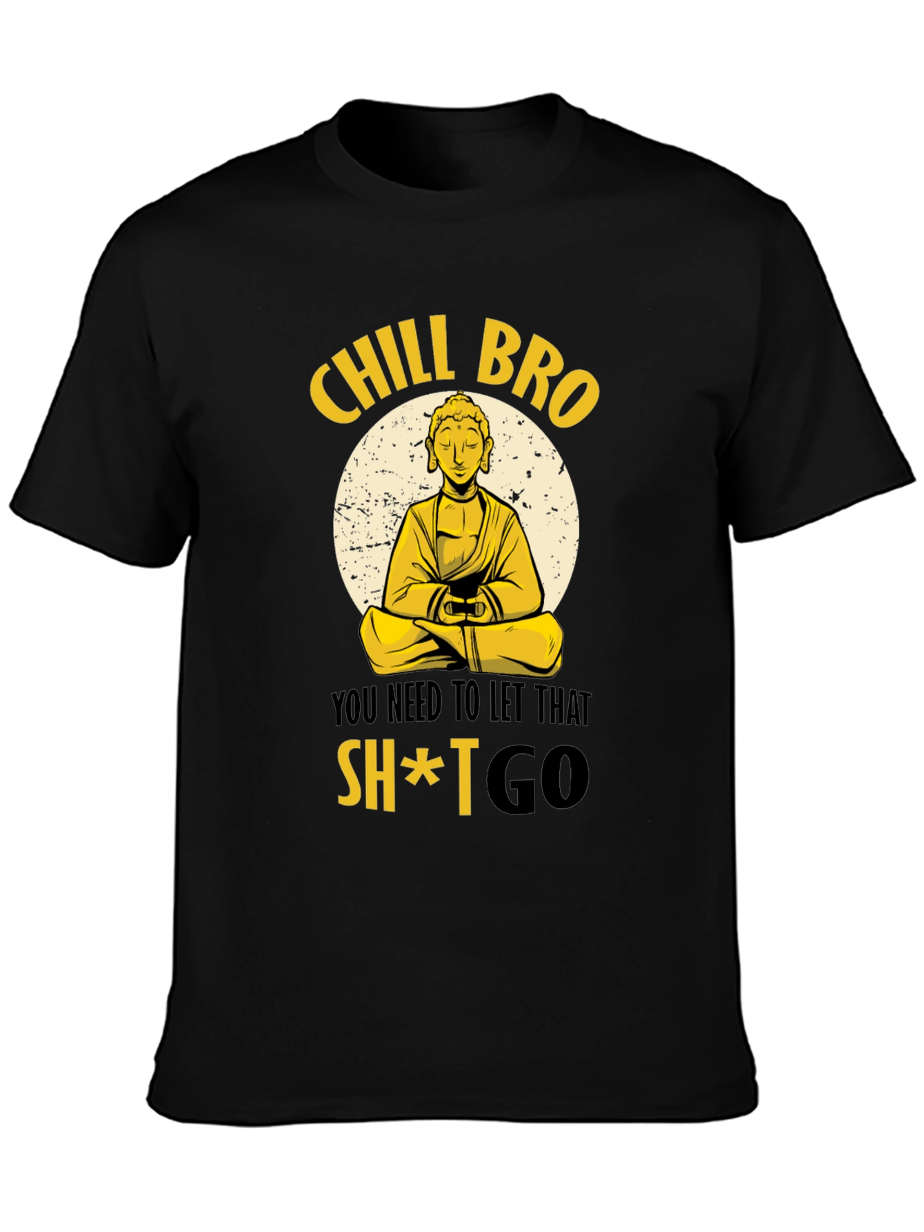 Chill Bro Buddha Graphic T-Shirt