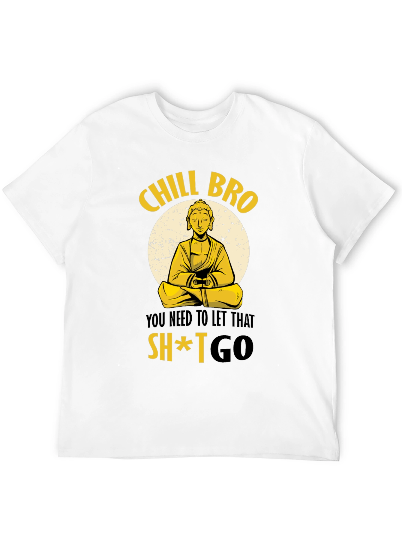 Chill Bro Buddha Graphic T-Shirt
