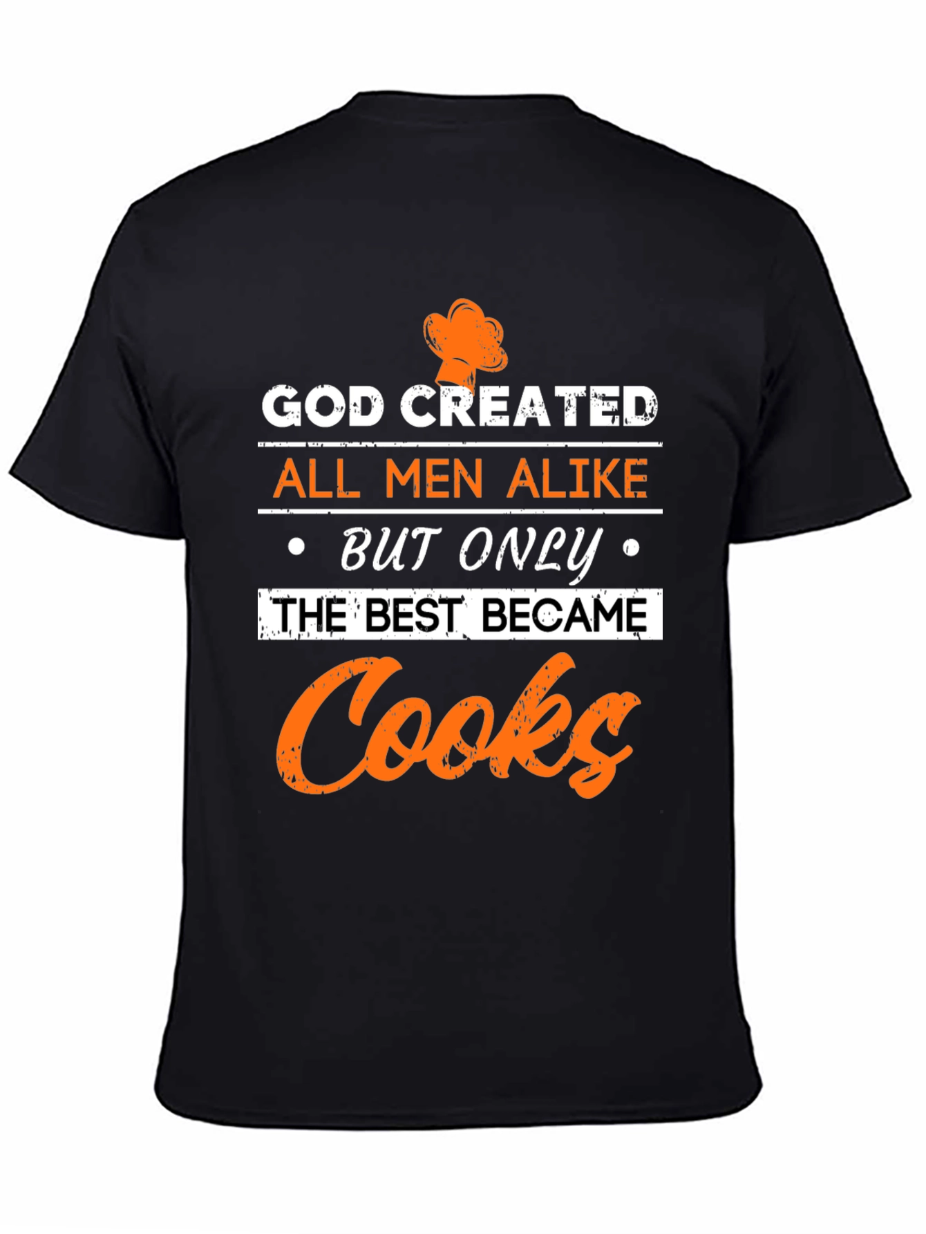 God Created Cooks T-Shirt - Black Graphic Tee
