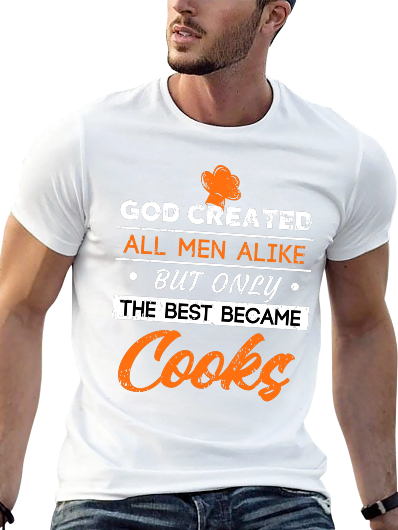 God Created Cooks T-Shirt - Black Graphic Tee