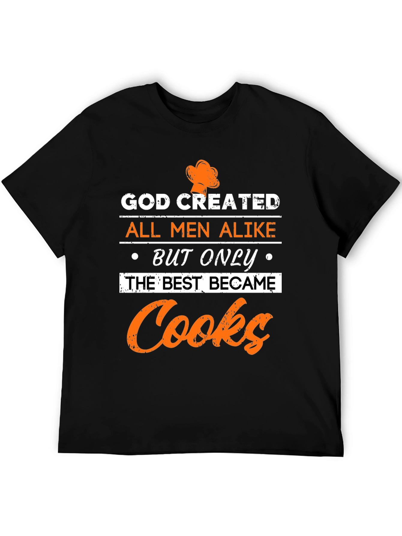 God Created Cooks T-Shirt - Black Graphic Tee