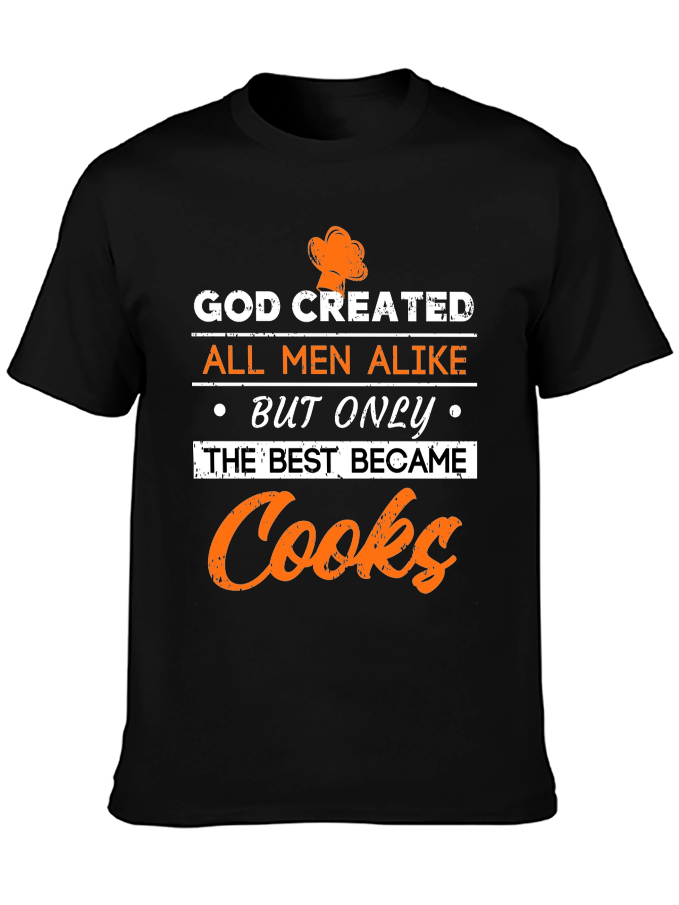 God Created Cooks T-Shirt - Black Graphic Tee
