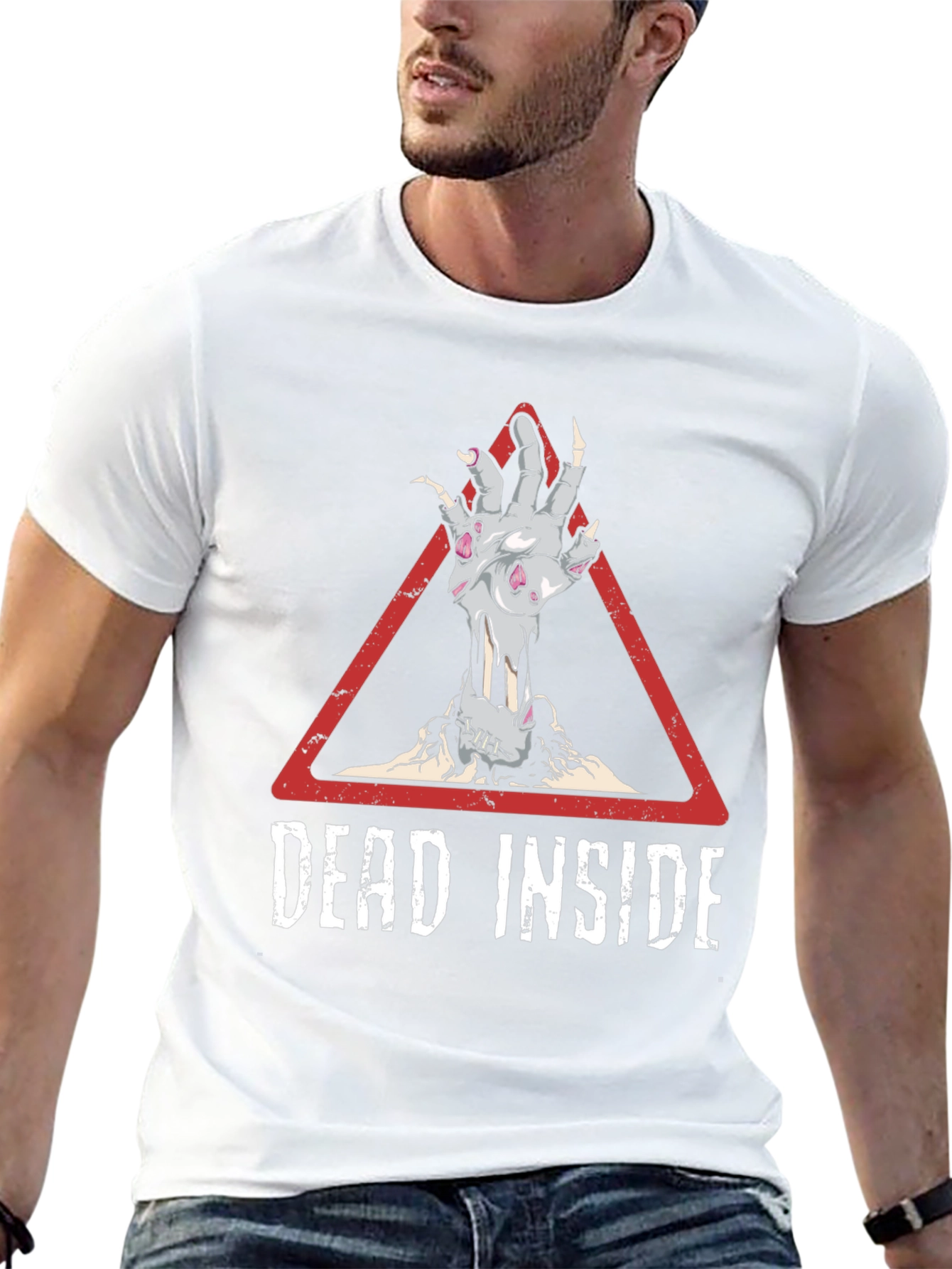 Dead Inside T-Shirt Zombie Hand Design