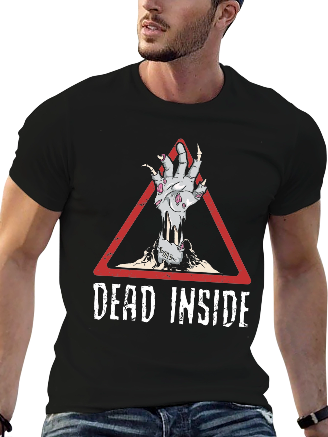 Dead Inside T-Shirt Zombie Hand Design