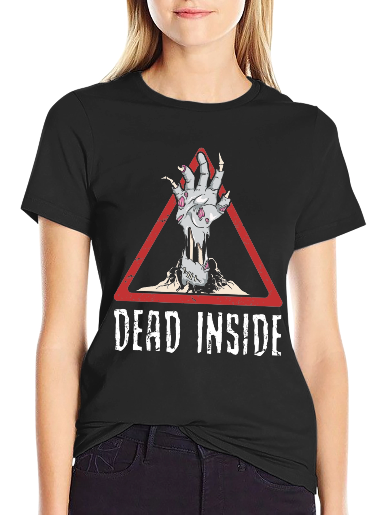 Dead Inside T-Shirt Zombie Hand Design