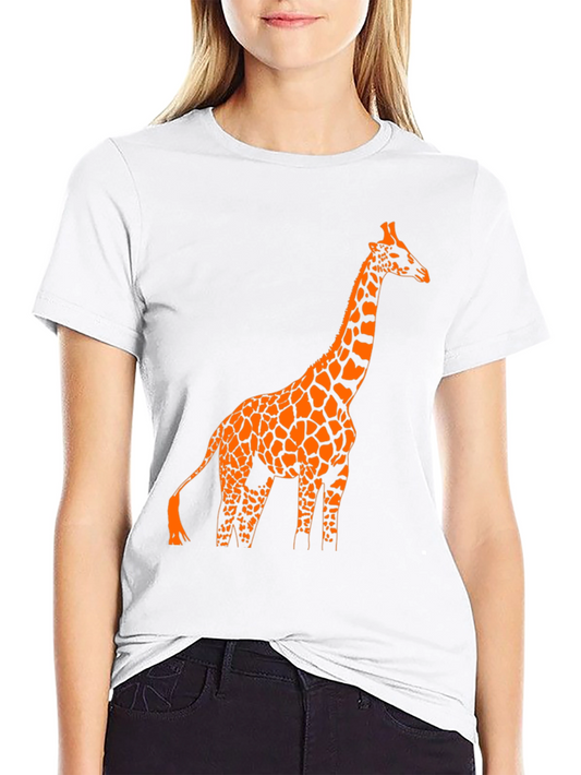 Black Giraffe Graphic Tee - Animal Lover Shirt
