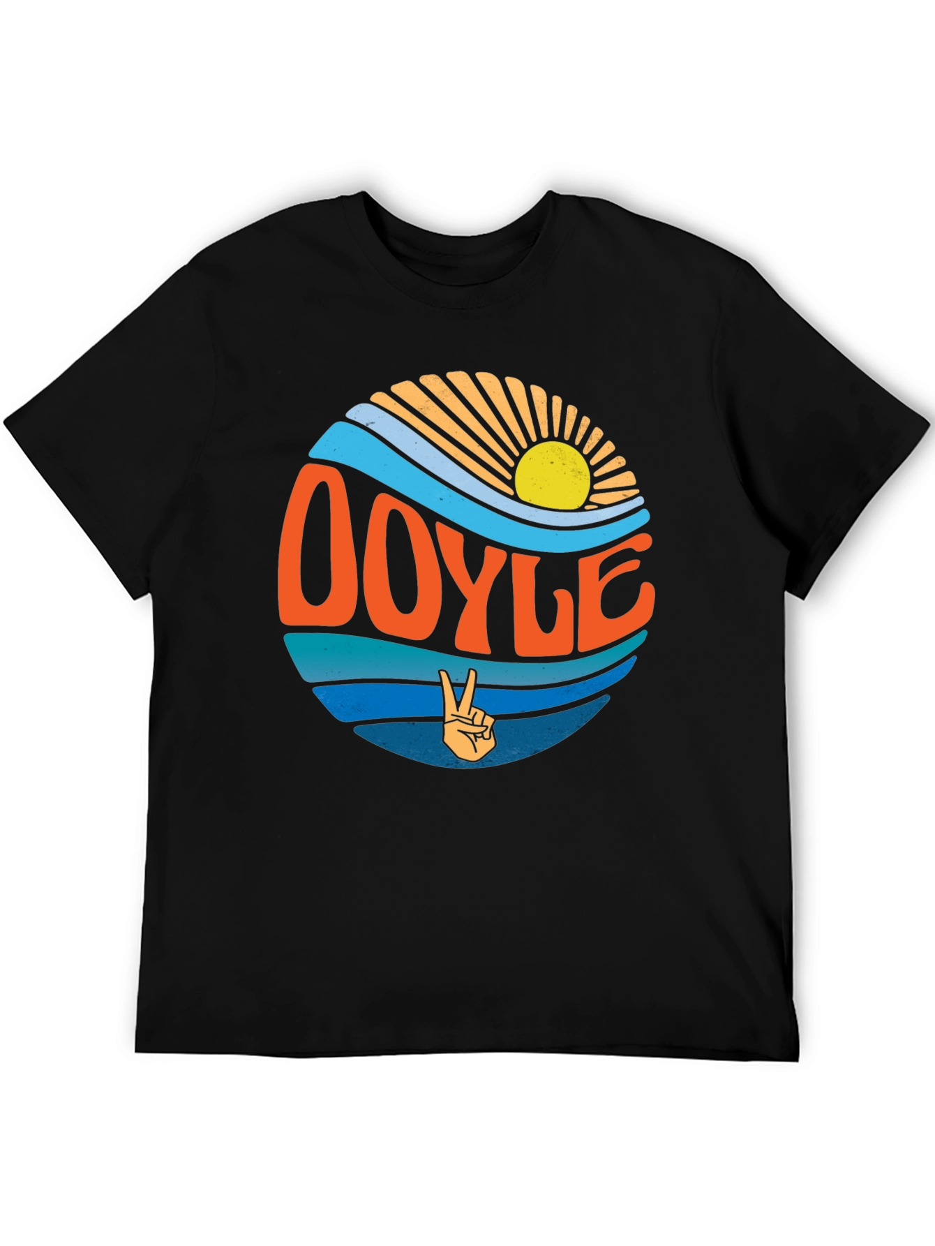 Doyle Wave Peace Sign Graphic T-Shirt