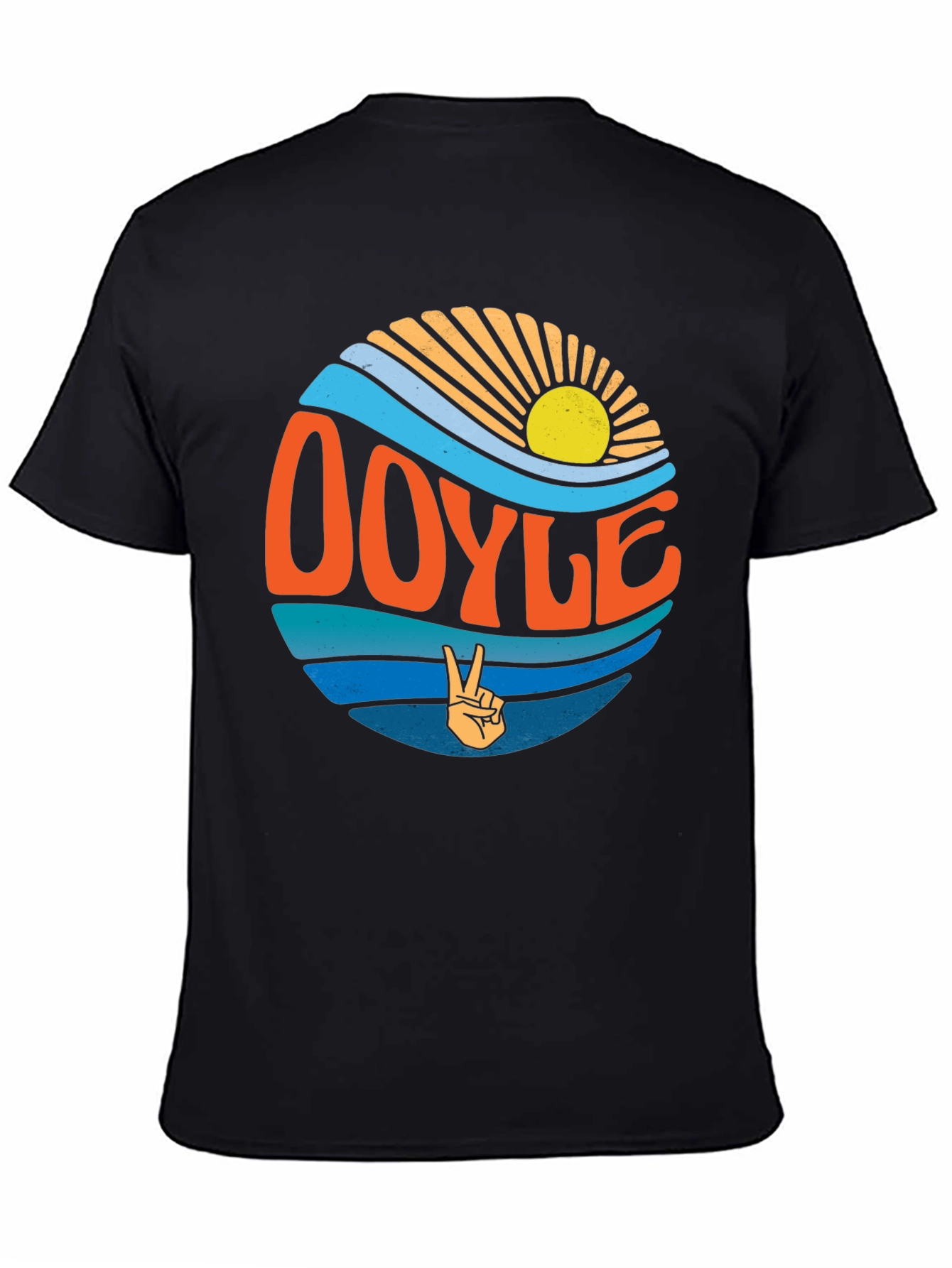 Doyle Wave Peace Sign Graphic T-Shirt