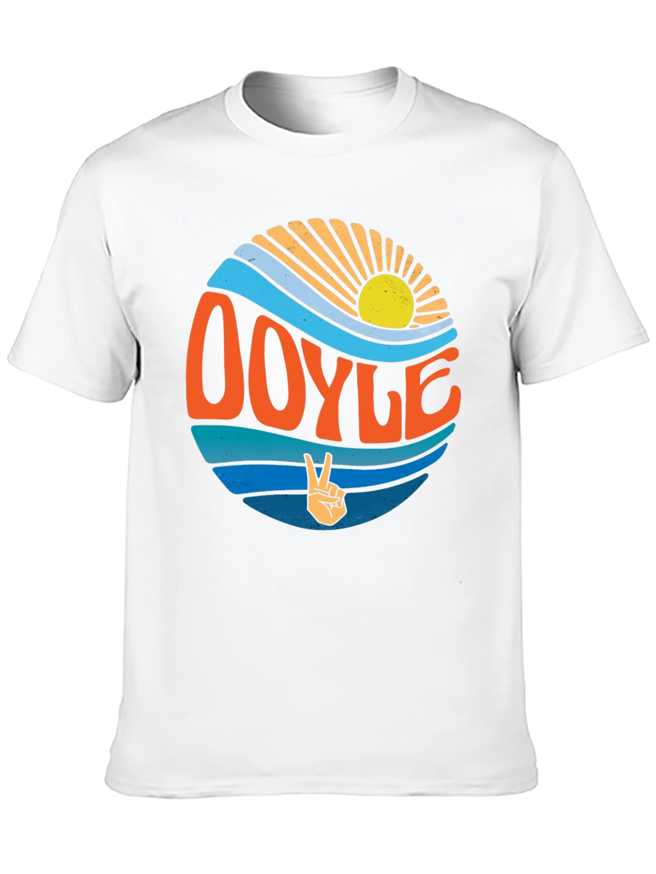 Doyle Wave Peace Sign Graphic T-Shirt