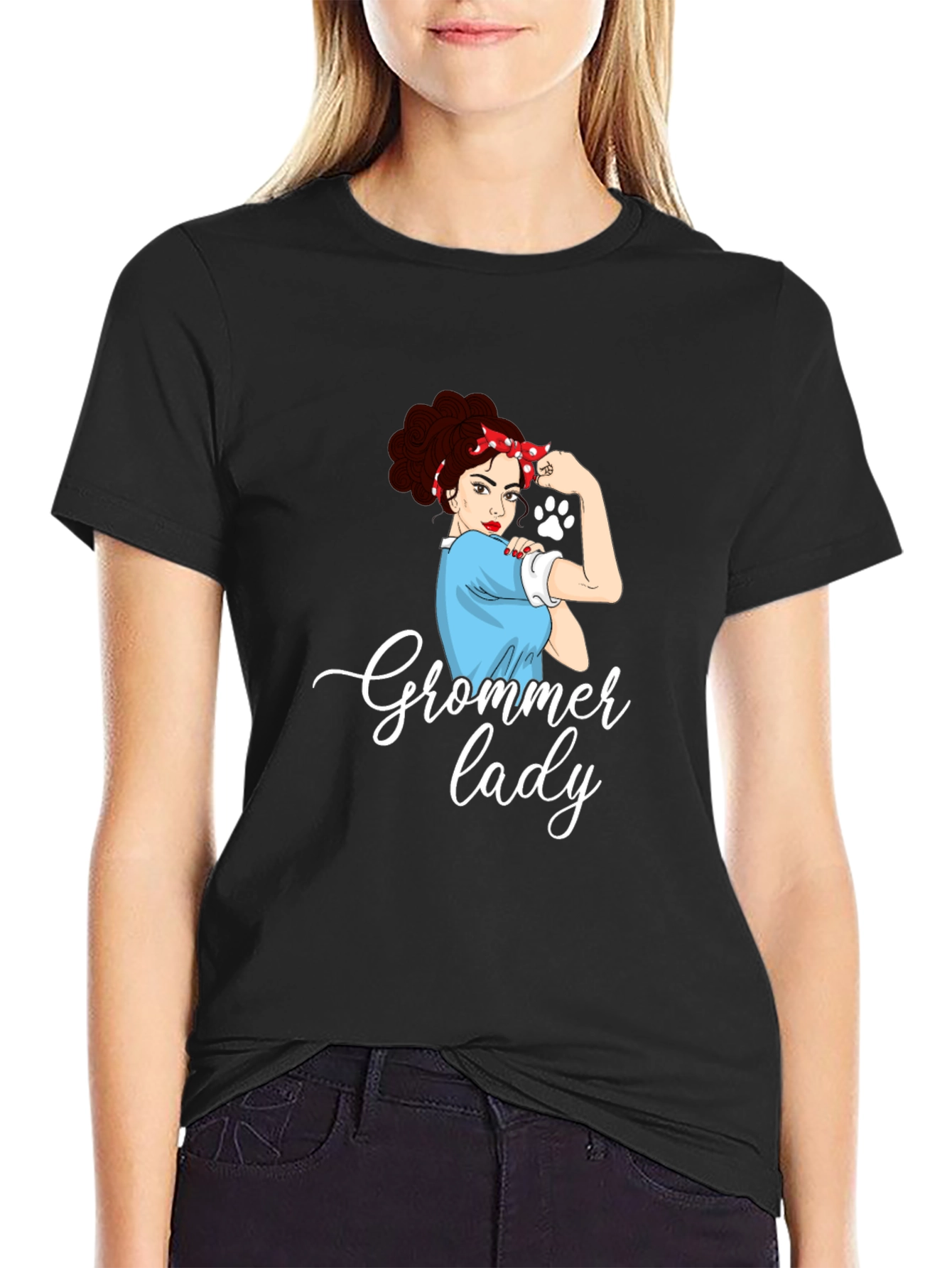 Groomer Lady T-Shirt - Empowered Pet Lovers Tee