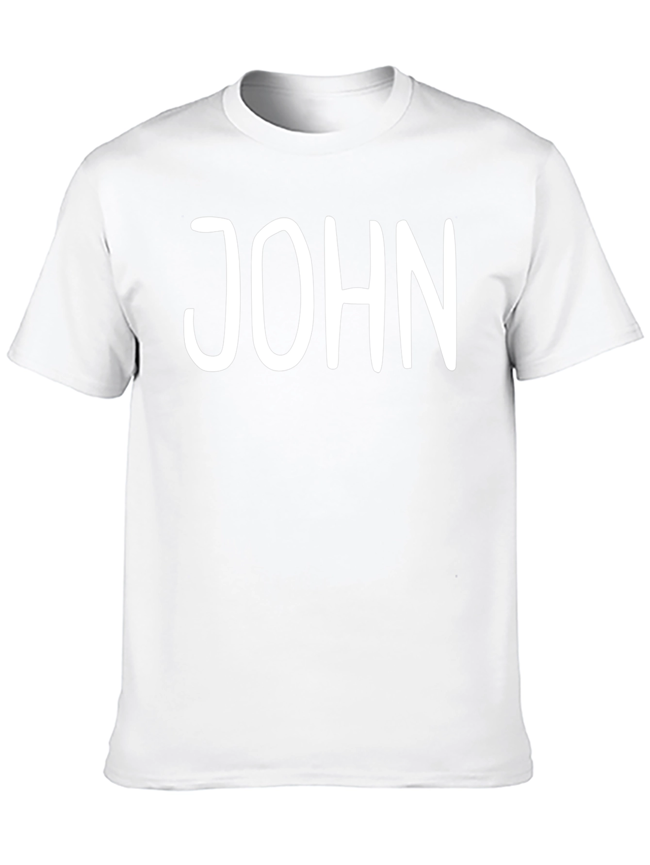 Personalized JOHN Black Cotton Graphic Tee