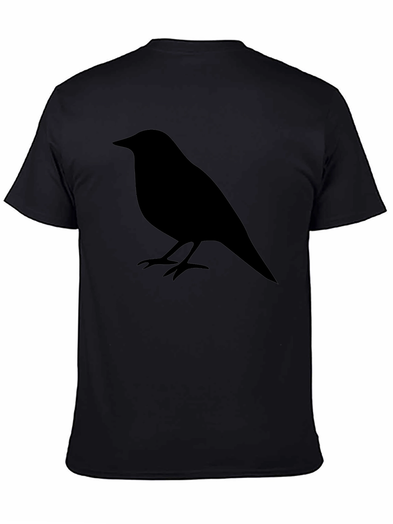Raven Silhouette Black Graphic Tee