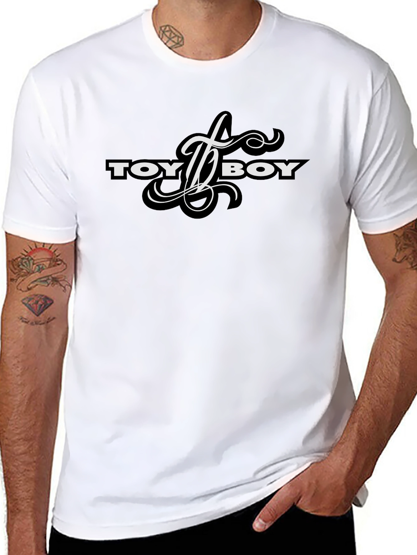 Toyboy Graphic Tee - Stylish Black Cotton T-Shirt
