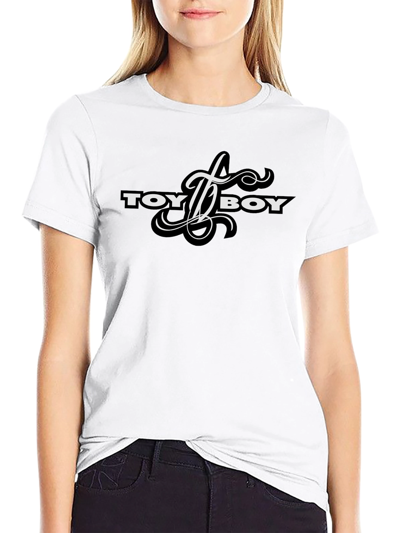 Toyboy Graphic Tee - Stylish Black Cotton T-Shirt