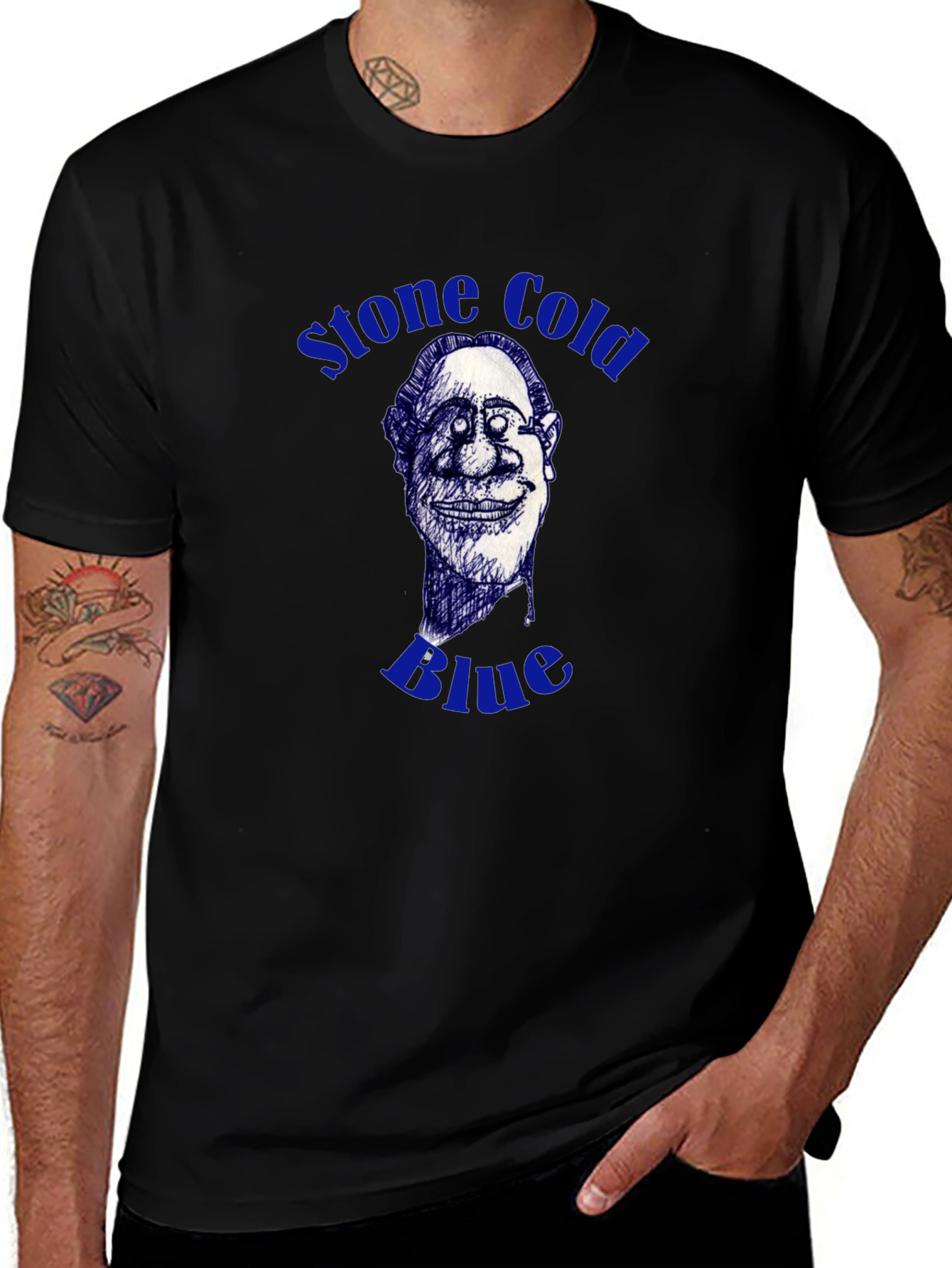 Stone Cold Blue Graphic T-Shirt