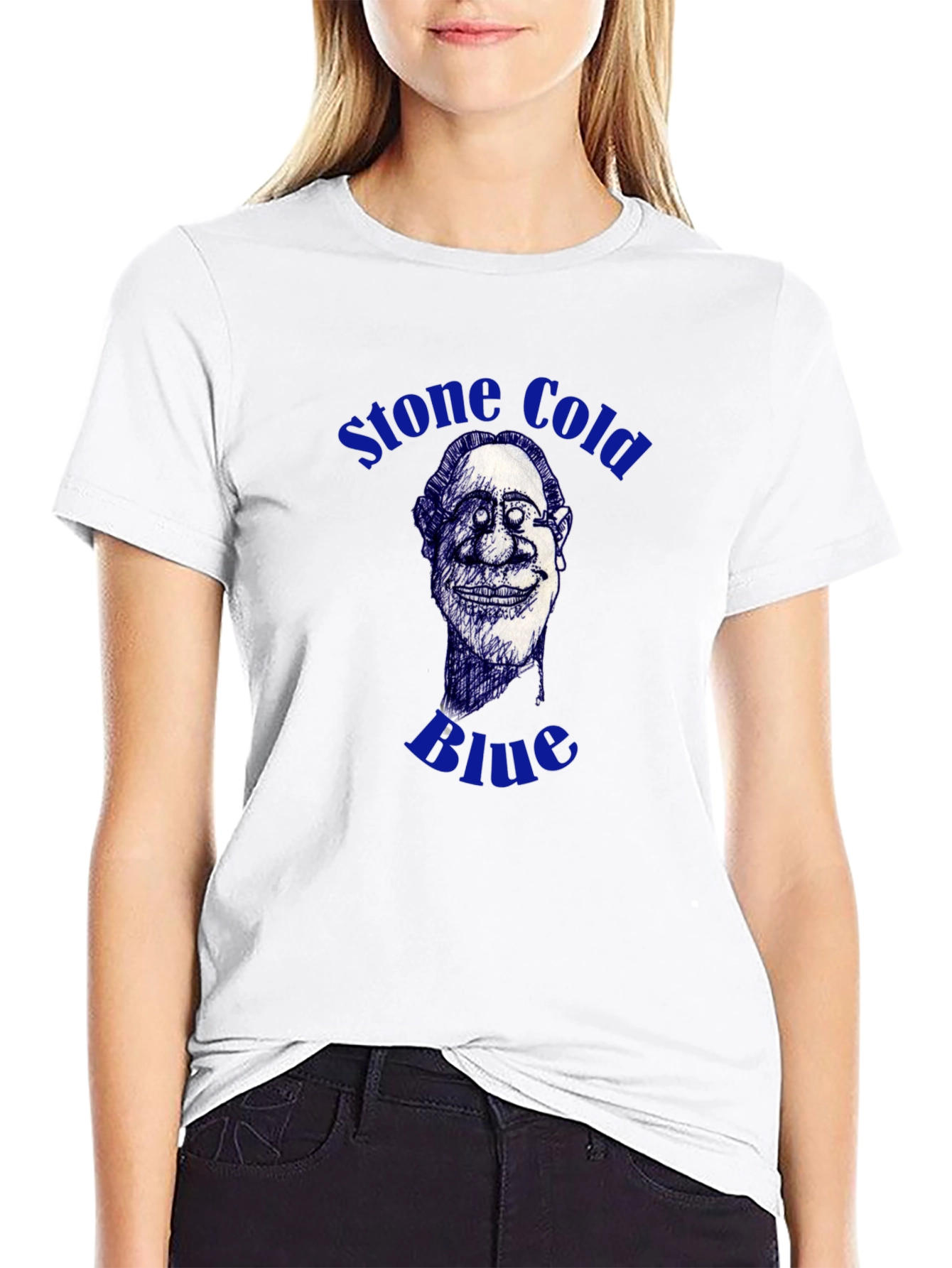 Stone Cold Blue Graphic T-Shirt
