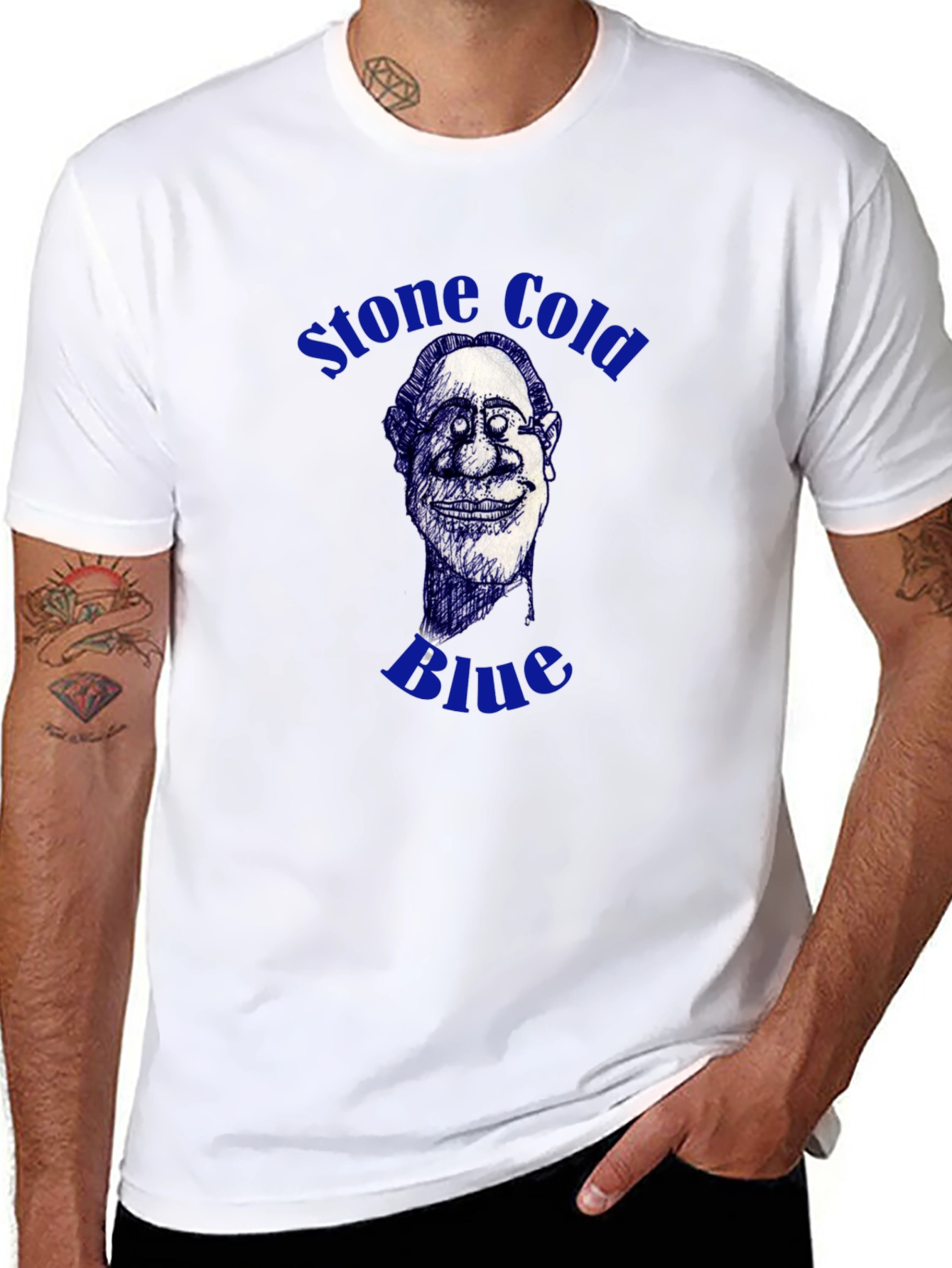 Stone Cold Blue Graphic T-Shirt