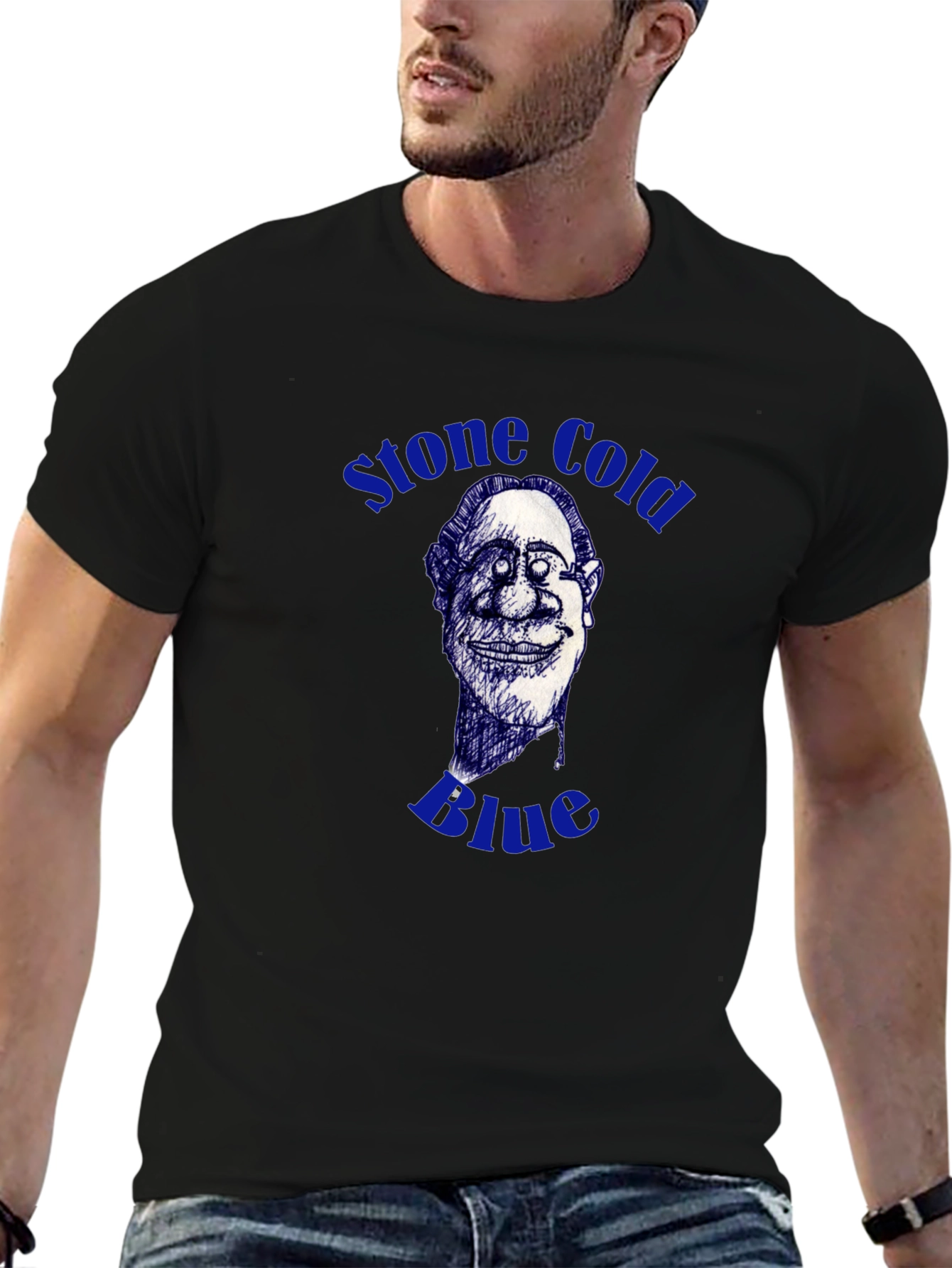 Stone Cold Blue Graphic T-Shirt