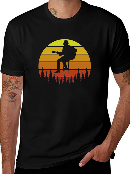 Guitar Sunset T-Shirt - Black