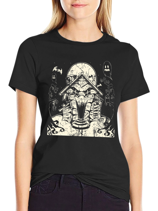 Haunted House Halloween Graphic Tee