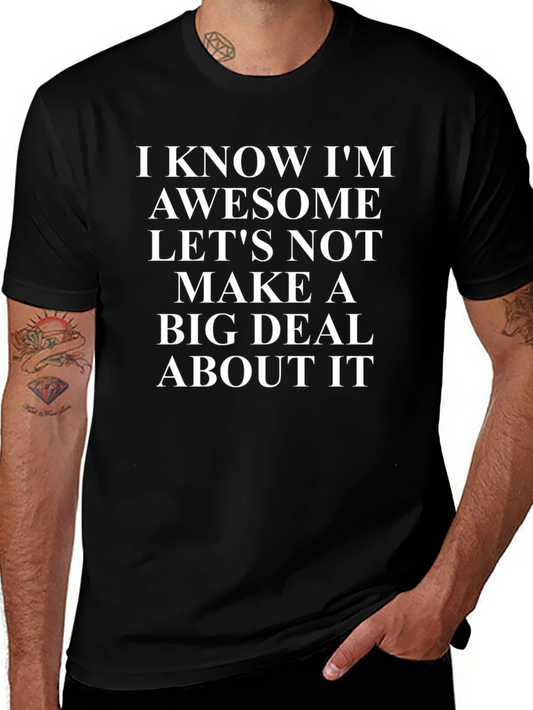 Awesome Statement Black T-Shirt
