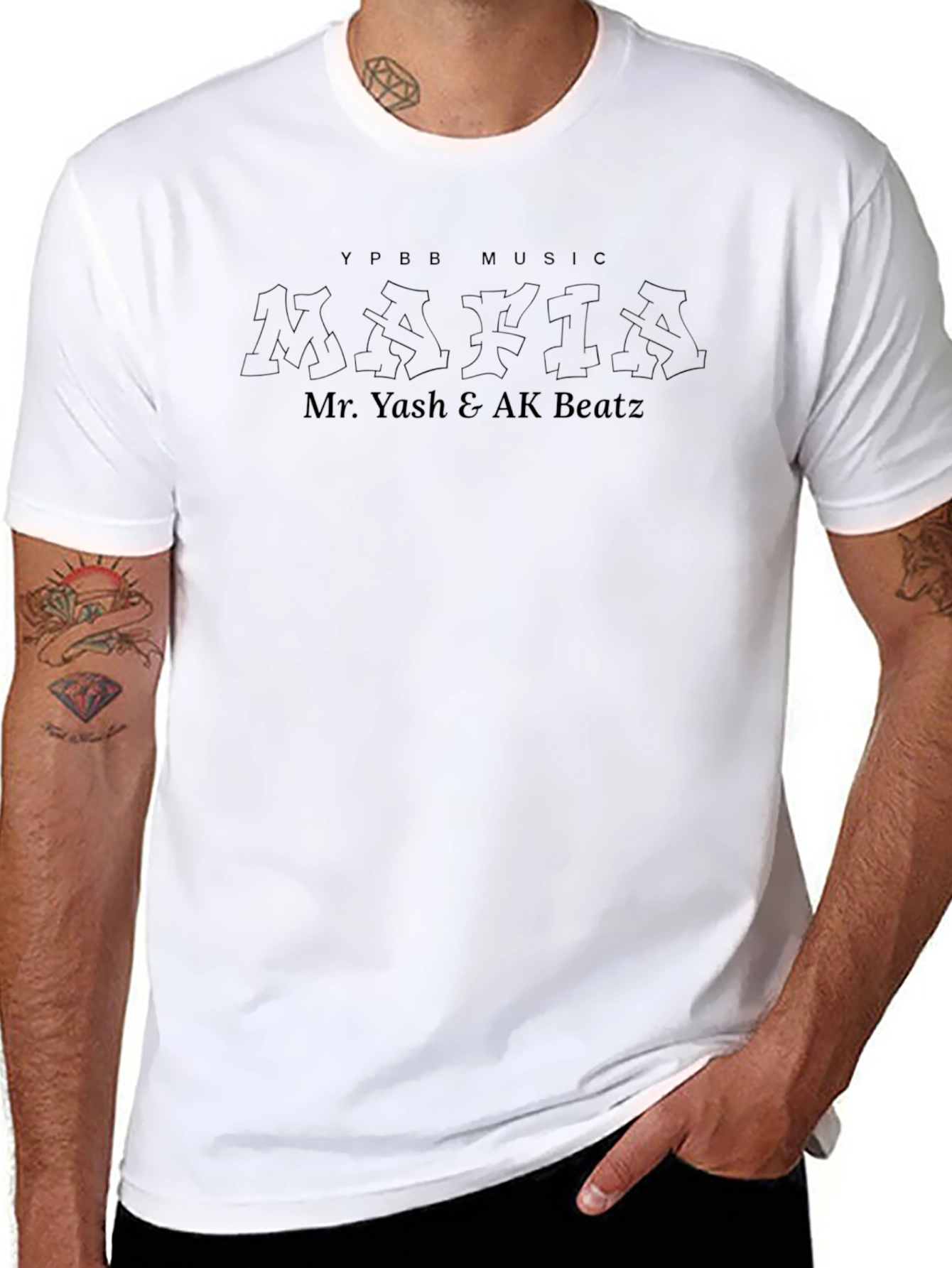 YPBB Music Mafia Crew Neck T-Shirt