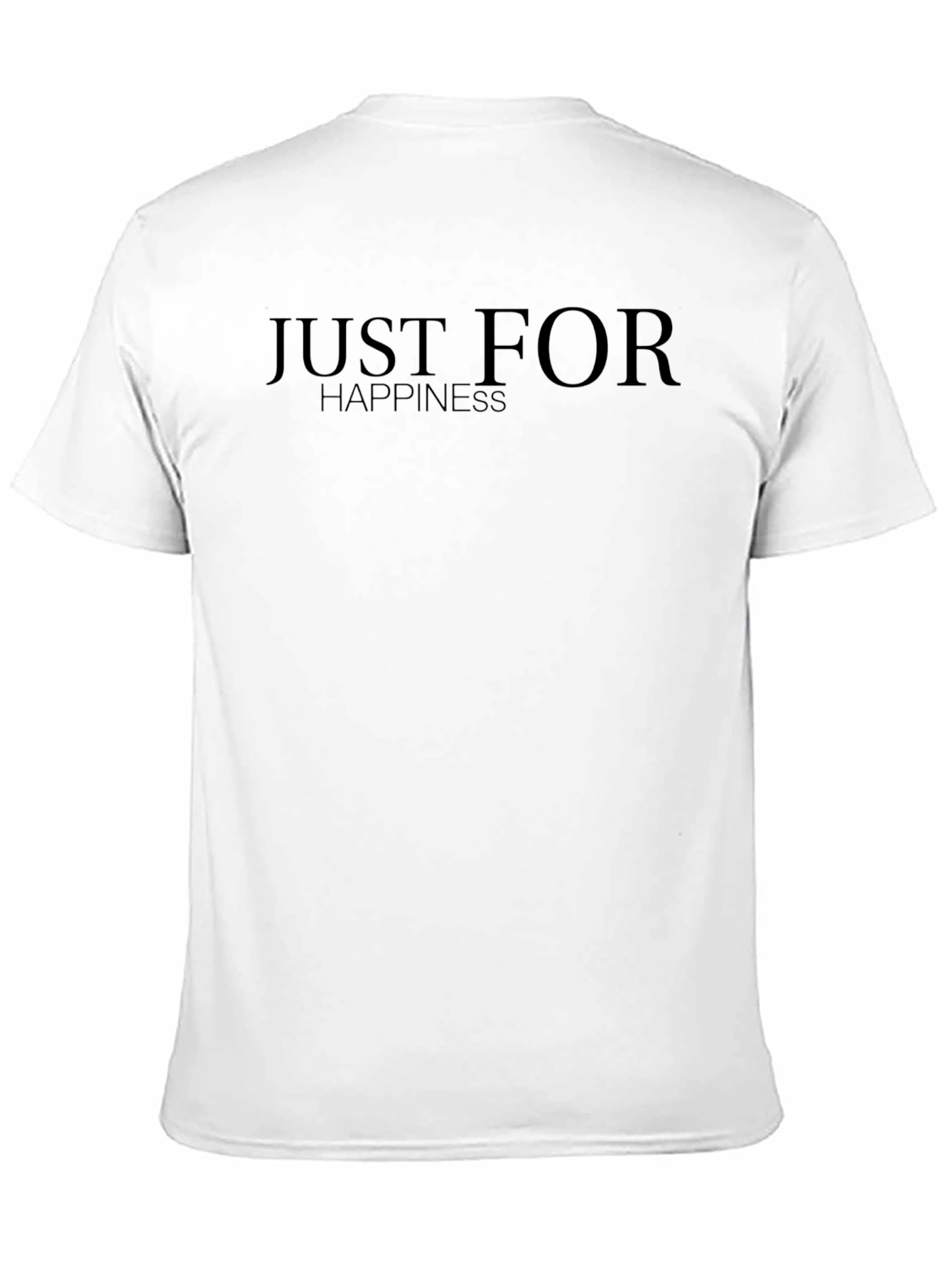 Just For Happiness Black Graphic Tee