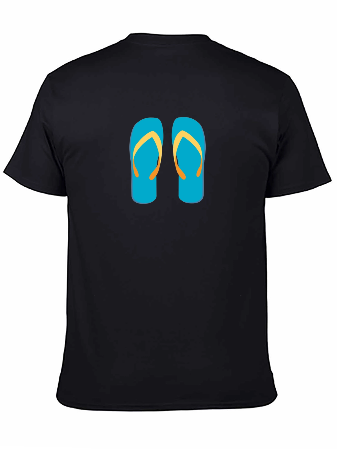 Flip Flop Graphic Tee - Black Summer Shirt