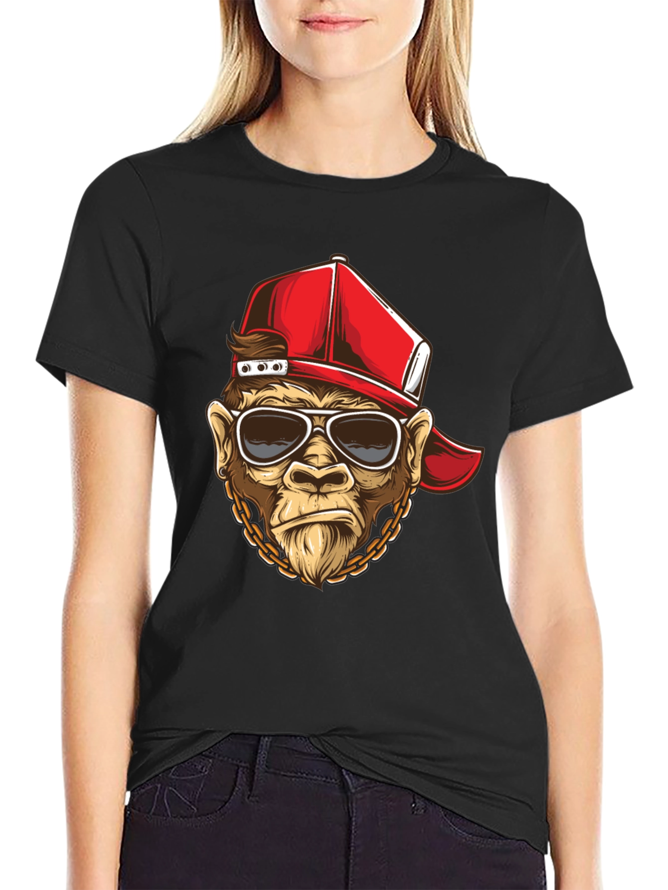 Cool Monkey Graphic T-Shirt