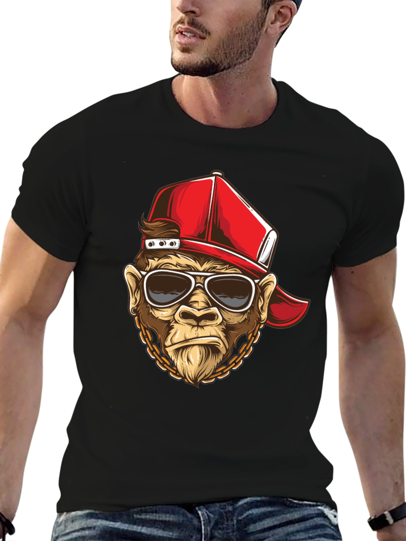 Cool Monkey Graphic T-Shirt